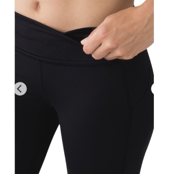 Lululemon Pace Rival Crop, Black, Size 6 - Picture 2 of 13